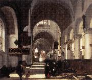 WITTE, Emanuel de Interior of a Church oil painting